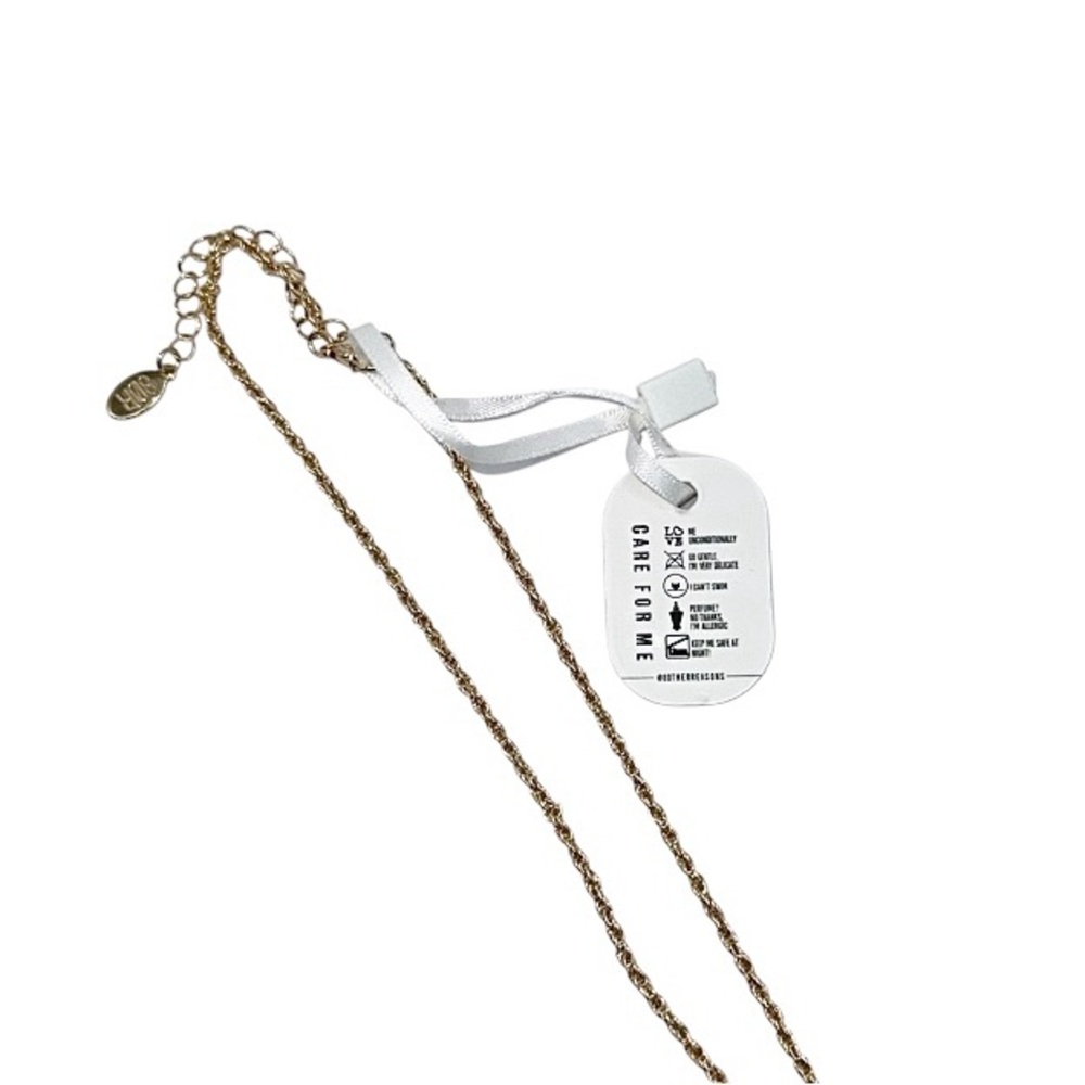 8 Other Reasons NWT Jeweled Cross Pendant Gold Toned Necklace - Picture 7 of 12
